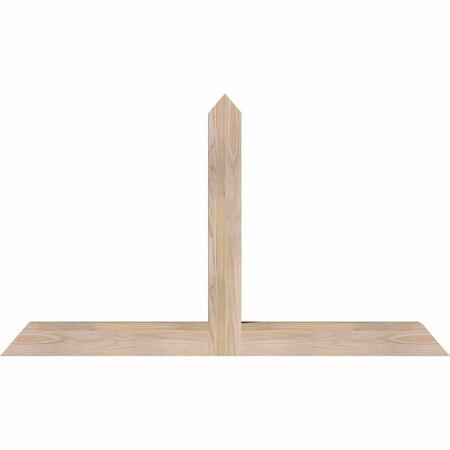Ekena Millwork Portland Smooth Timber Gable Bracket, Douglas Fir, 48"W x 28"H x 3 1/2"D x 3 1/2"F, 14/12 Pitch GBW048X28X0404POR00SDF